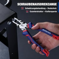 WORKPRO Kombinált Fogó 200mm - Multifunkciós Univerzális Szerszám Csavarkiszedővel és Kábelvágóval, Cr-V Acél, Otthoni és Műhelymunkákhoz 5