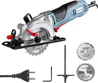 WORKPRO Mini Körfűrész 750W 4700RPM Fához Fémhez Csempéhez Vezetősínnel 1