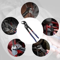 WORKPRO Professzionális Vízpumpafogó 305 mm, Cr-V Acél Csőfogó, Gyorskioldós Állítható Hornyos Csúszókapcsolattal, 50 mm Maximális Nyitással 9