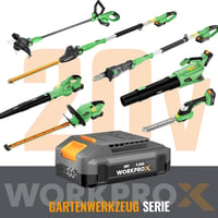 WORKPRO X 20V Akkumulátoros Lombfúvó 4.0Ah, 222 km/h Légáram, Kert és Terasz Tisztításhoz 8