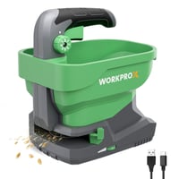 Akumulátorový rozmetávač hnojiva WORKPRO X 7,2 V, 8 režimov dávkovania, 6 rýchlostí, nastaviteľná šírka rozmetania, sejačka na trávnik, rozmetávač soli a posypového materiálu 1