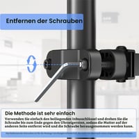 Univerzálny držiak na monitor na tyč WORLDLIFT VESA pre obrazovky s uhlopriečkou 17-32 palcov, nosnosť 8 kg, kĺbové rameno, VESA 75x75 a 100x100 7