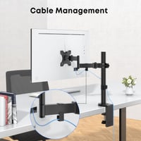 Univerzálny držiak na monitor na tyč WORLDLIFT VESA pre obrazovky s uhlopriečkou 17-32 palcov, nosnosť 8 kg, kĺbové rameno, VESA 75x75 a 100x100 6