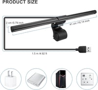 WORLUDE LED Monitoros Lámpa USB Érintésvezérlés Kékfény Szűrő 3 Színmód 6