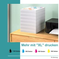 Kompatibilná atramentová kazeta WORTHDO Epson 34XL, Workforce Pro WF-3720/WF-3725 – 5 ks (2 čierne, 1 azúrová, 1 purpurová, 1 žltá) 4