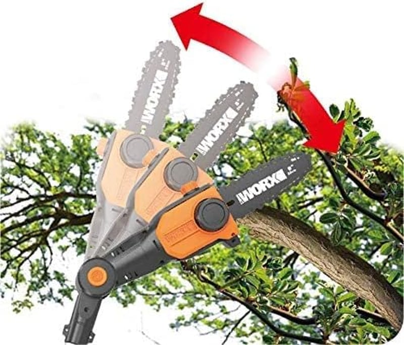 WORX 18V Akkumulátoros Teleszkópos Sövényvágó és Ágvágó Automata Feszítéssel