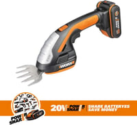 WORX 20V akkumulátoros fűnyíró és sövényvágó olló - WG801E.3 7
