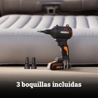 WORX 20V Akkumulátoros Porszívó Fúvó Brushless Motorral és Matracfújtató Funkcióval 7