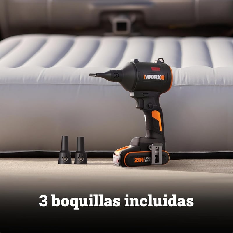 WORX 20V Akkumulátoros Porszívó Fúvó Brushless Motorral és Matracfújtató Funkcióval