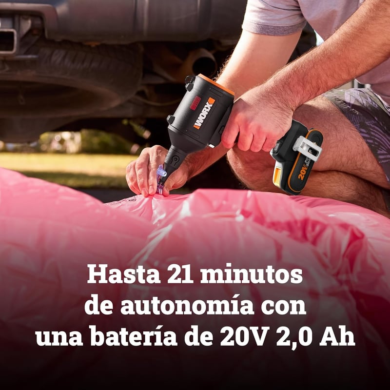 WORX 20V Akkumulátoros Porszívó Fúvó Brushless Motorral és Matracfújtató Funkcióval