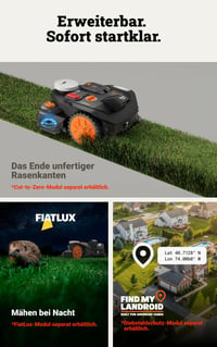 Robotkosilica WORX Landroid Vision Cloud WR304E 2WD bez granične žice, 400 m², AI prepoznavanje prepreka, VSLAM+ RTK Cloud navigacija, automatska 7