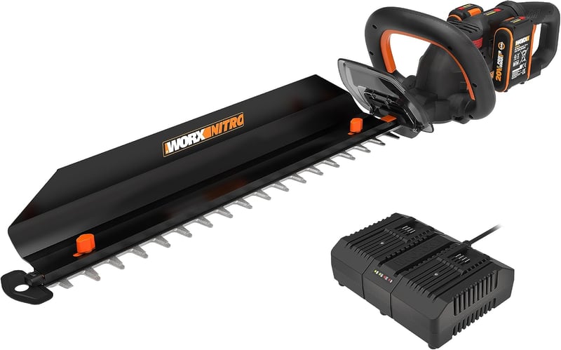 WORX Nitro WG286E.1 40V akkus sövényvágó, 58cm vágási hossz, 27mm vágási vastagság