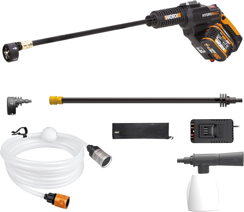 WORX PowerShare WG630E.5 Akkumulátoros Magasnyomású Mosó 210 l/h Teraszhoz Autóhoz