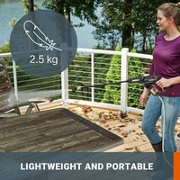WORX PowerShare WG630E.5 Akkumulátoros Magasnyomású Mosó 210 l/h Teraszhoz Autóhoz 5