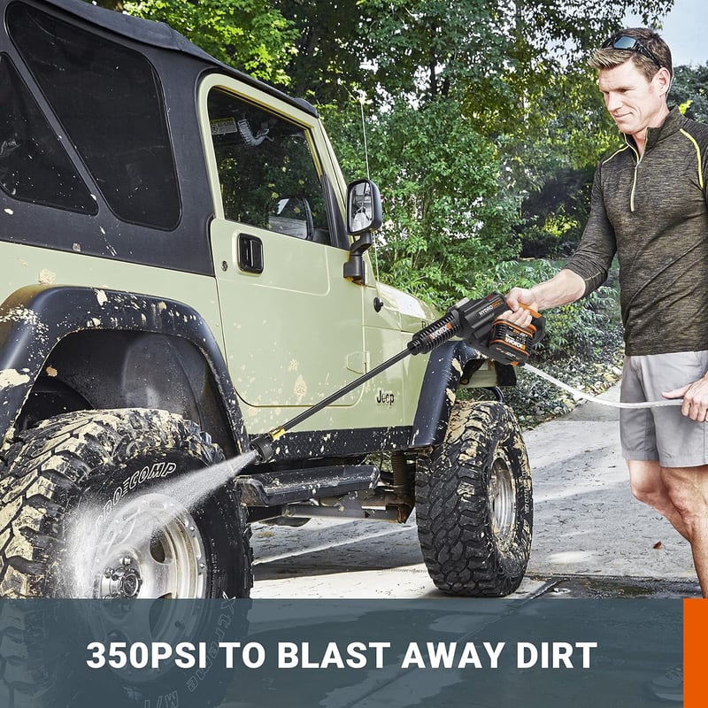 WORX PowerShare WG630E.5 Akkumulátoros Magasnyomású Mosó 210 l/h Teraszhoz Autóhoz