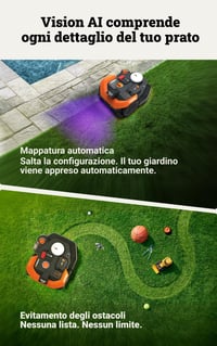 WORX Vision Cloud WR308E robotfűnyíró 800m² WiFi navigációval és alkalmazásvezérléssel - Robot Lawn Mower 800 m² 4