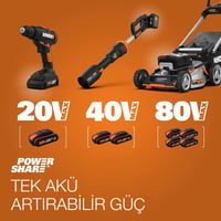 WORX WA3604 Powershare 20V 4Ah Li-ion akku és gyorstöltő szett 5