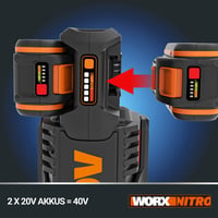 Akumulátorová vyžínačka WORX WG186E.92, bezuhlíkový motor, 40V, záber 38 cm, bez akumulátora a nabíjačky, použitý, neúplný stav 10