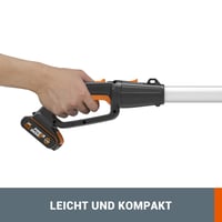 WORX WG252E.9 Akumulatorske teleskopske škare za živicu - širina rezanja 45 cm, teleskopska drška s 10 stupnjeva podešavanja do 3,20 m visine, PowerShare kompatibilnost 2