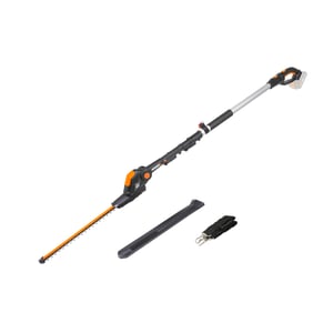 WORX WG252E.9 Akumulatorske teleskopske škare za živicu - širina rezanja 45 cm, teleskopska drška s 10 stupnjeva podešavanja do 3,20 m visine, PowerShare kompatibilnost