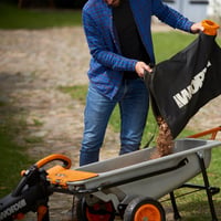 Fúkač, vysávač a drvič lístia WORX WG505E 3 v 1 s výkonom 3000 W a zberným vakom 9