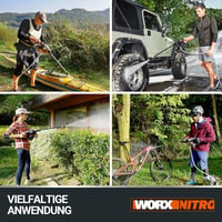 WORX WG633E.9 Akkus Magasnyomású Mosó 20V 56 Bar Kefe Nélküli Motor 5az1 Fúvóka - Without battery and charger 7