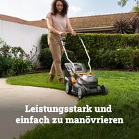 WORX WG733E Akumulatorska kosilica 20V, širina košnje 33 cm, košara od 35L, motor bez četkica, 6 visina košnje (25-75 mm), Intellicut, 4Ah baterija i punjač 2