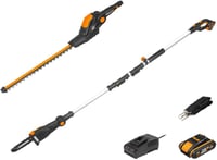 Worx WG908E 20V Max akkus teleszkópos sövényvágó és ágvágó 1