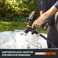 Sistem de vopsit cu acumulator WORX WX020 20V - cu acumulator de 4Ah și încărcător rapid de 2A 5