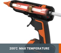 WORX WX045.9 Akkus Melegragasztó Pisztoly 20V 60W 200°C Anti-Csepeg 4
