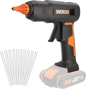Akumulátorová tavná pištoľ WORX WX045.9 20V 60W 200°C proti odkvapkávaniu