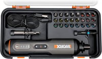 WORX WX240 4V Akkus Csavarhúzó Készlet, 1.5 Ah, 3 Sebességű Nyomaték, LED Világítás, 24 Bit, USB-C Töltés, Fekete-Narancs 9