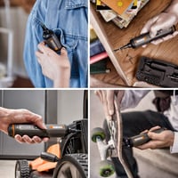 WORX WX240 4V Akkus Csavarhúzó Készlet, 1.5 Ah, 3 Sebességű Nyomaték, LED Világítás, 24 Bit, USB-C Töltés, Fekete-Narancs 2