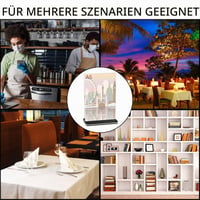 woshilaoDS A6 Akrylový stolový stojan 2 ks - Priehľadný obojstranný stojan na menu a fotografie pre kanceláriu, reštauráciu, kaviareň 7