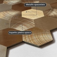 Autocolant metalic periat WoStick pentru perete de bucătărie, aderență extra puternică, grosime 4 mm, pachet de 10 plăci 7