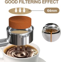 Wosyoodo 600 db kerek kávészűrő papír 64 mm natúr, kompatibilis kávéfőzőkkel 4