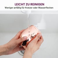 Set 4 Pahare de Vin WOTOR, Culoare Aur Roz, 530 ml, Pahare din Cupru pentru Exterior, Călătorii, Camping, Cadou 7