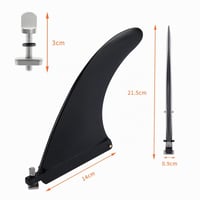 WOUMON Plutva na paddleboard 9-palcová plutva na surfovú dosku, náhradné príslušenstvo pre paddleboard, kanoe a surfové dosky 2