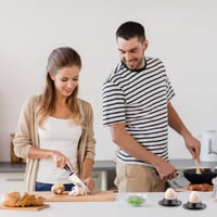 Set suporturi pentru ouă WOUYTPE, 6 bucăți, negru, set de pahare pentru ouă incasabile, cu sistem de îmbinare nut-feder, împotriva rostogolirii și loviturilor 7
