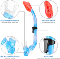 Set de snorkeling pentru copii WOVOKA pentru vârste între 4 și 13 ani, mască de scufundări pentru băieți și fete, ochelari de scufundări HD anti-scurgere și anti-aburire cu tub de respirat uscat 5