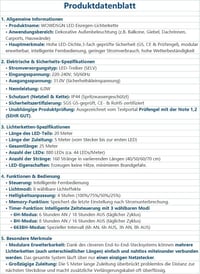 WOWDSGN LED Jégcsap Fényfüzér Kültéri 20m 880 LED Időzítő 8 Mód IP44 Vízálló Meleg Fehér Karácsonyi Díszítés Terasz Erkély 8