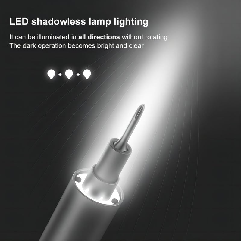 Wowstick 1F+ Lítium Elektromos Csavarhúzó LED Világítással és Mágneses Alátéttel, 56 Bit