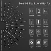 Wowstick 1F+ Lítium Elektromos Csavarhúzó LED Világítással és Mágneses Alátéttel, 56 Bit 3