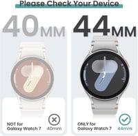 Wowstrap Samsung Galaxy Watch 7 44mm képernyővédő fólia 3db csomag - Galaxy Watch 7 44mm, 02-Clear/Silver/Black 3