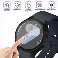 Wowstrap Samsung Galaxy Watch 7 44mm képernyővédő fólia 3db csomag - Galaxy Watch 7 44mm, 02-Clear/Silver/Black 2