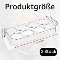 Cutie pentru depozitarea ouălor WQNNQW pentru frigider - Capacitate 8 ouă, suport robust și durabil, pentru depozitare și transport practic și sigur 2