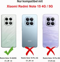 Husă Magnetică WQRTYJK pentru Xiaomi Redmi Note 15 4G/5G - Husă de Protecție Culoare Albastru Cer 2