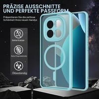 Husă Magnetică WQRTYJK pentru Xiaomi Redmi Note 15 4G/5G - Husă de Protecție Culoare Albastru Cer 5