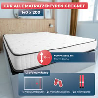 Vákuové vrece na matrac Wrappybag 140x200 cm - Vzduchotesný obal na matrac na sťahovanie a skladovanie, kompatibilný so všetkými vysávačmi 2
