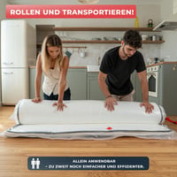 Sac de vidat Wrappybag pentru saltele 160 x 200 cm, husă etanșă pentru mutare și depozitare, compatibil cu orice aspirator 4